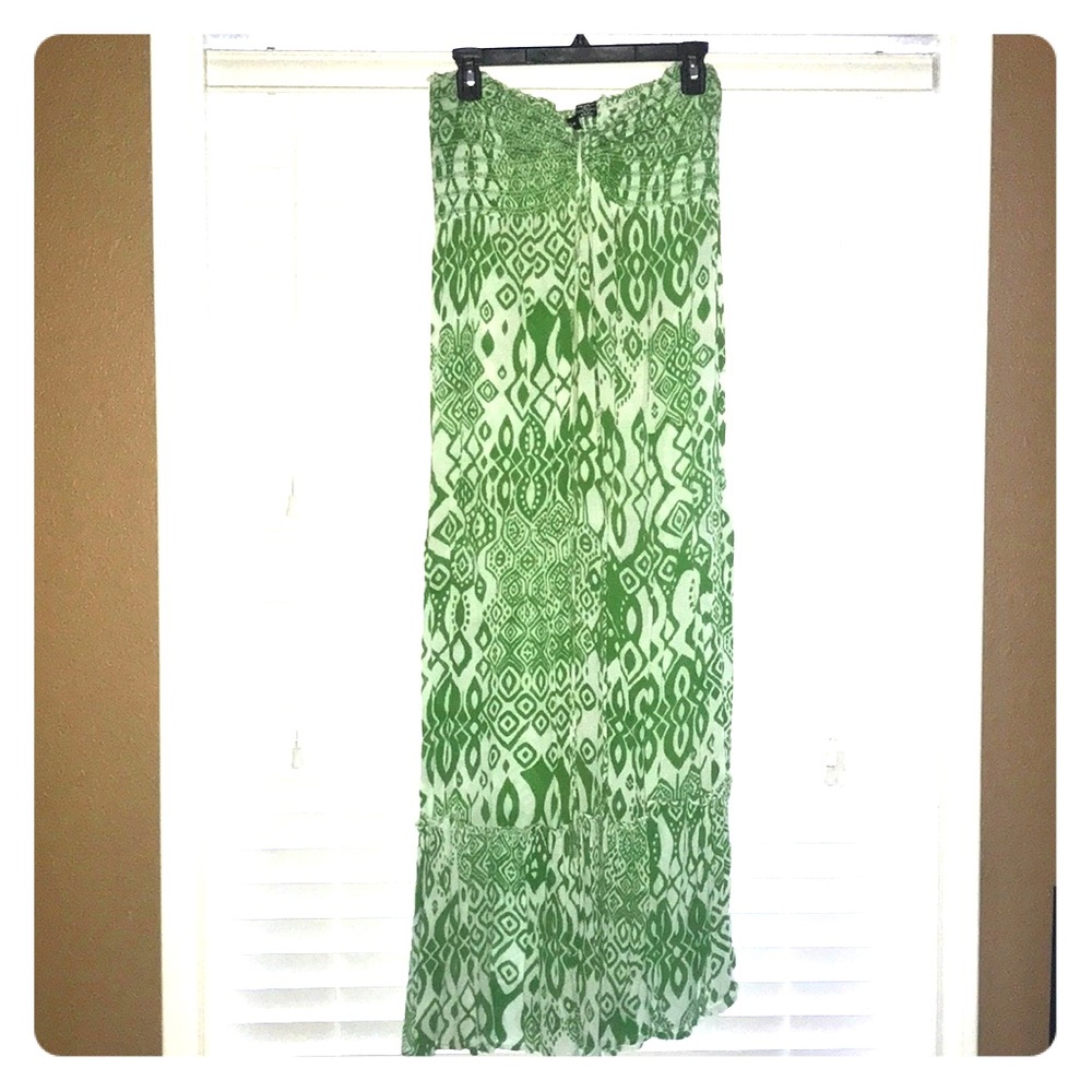 Aztec Strapless Maxi Dress